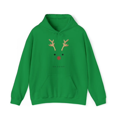 Festive Threads | Christmas Oh Dear Unisex Heavy Blend™ Hooded Sweatshirt