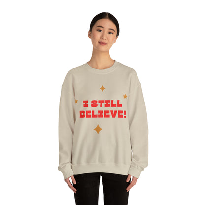 Festive Threads | Christmas I Still Believe Unisex Heavy Blend™ Crewneck Sweatshirt