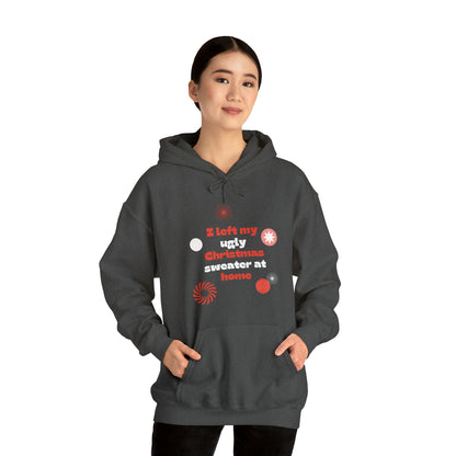 Festive Threads | Christmas Ugly Christmas Sweater Unisex Heavy Blend™ Hooded Sweatshirt