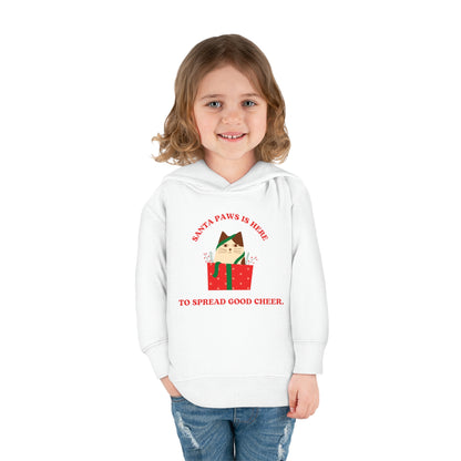 Festive Threads | Christmas Santa Paws Toddler Pullover Fleece Hoodie