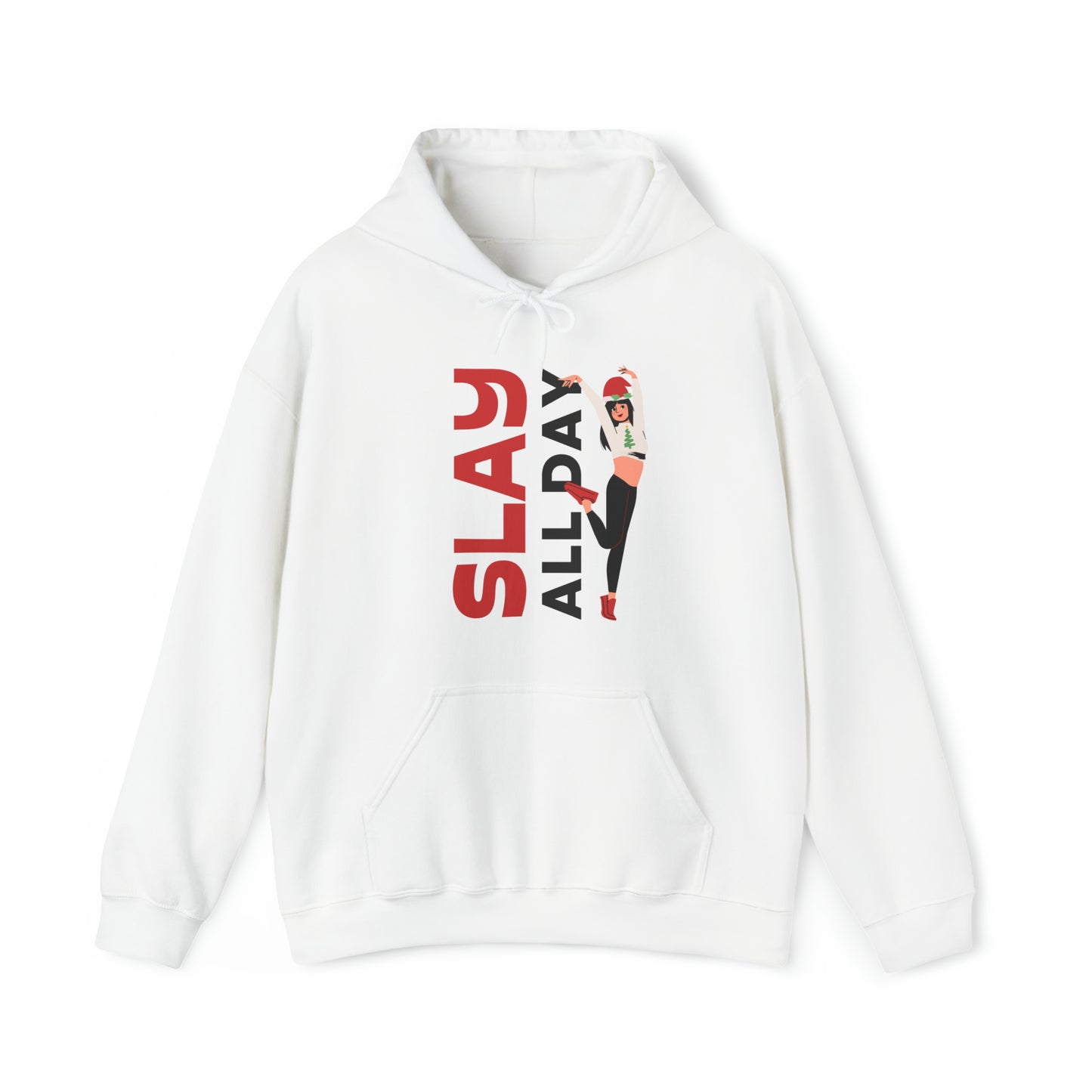 Festive Threads | Christmas Slay All Day Unisex Heavy Blend™ Hooded Sweatshirt