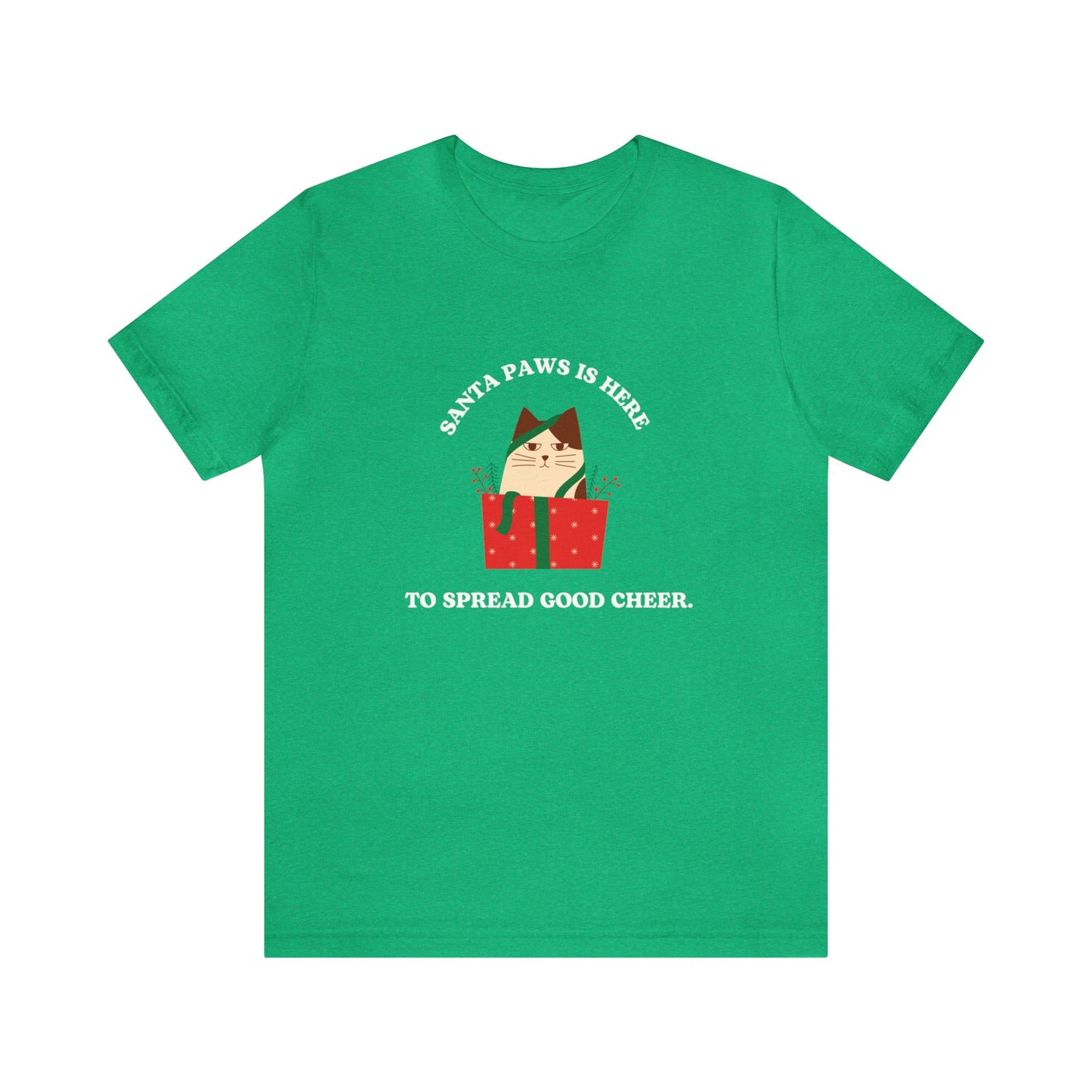 Festive Threads | Christmas Santa Paws Unisex Jersey Short Sleeve Tee