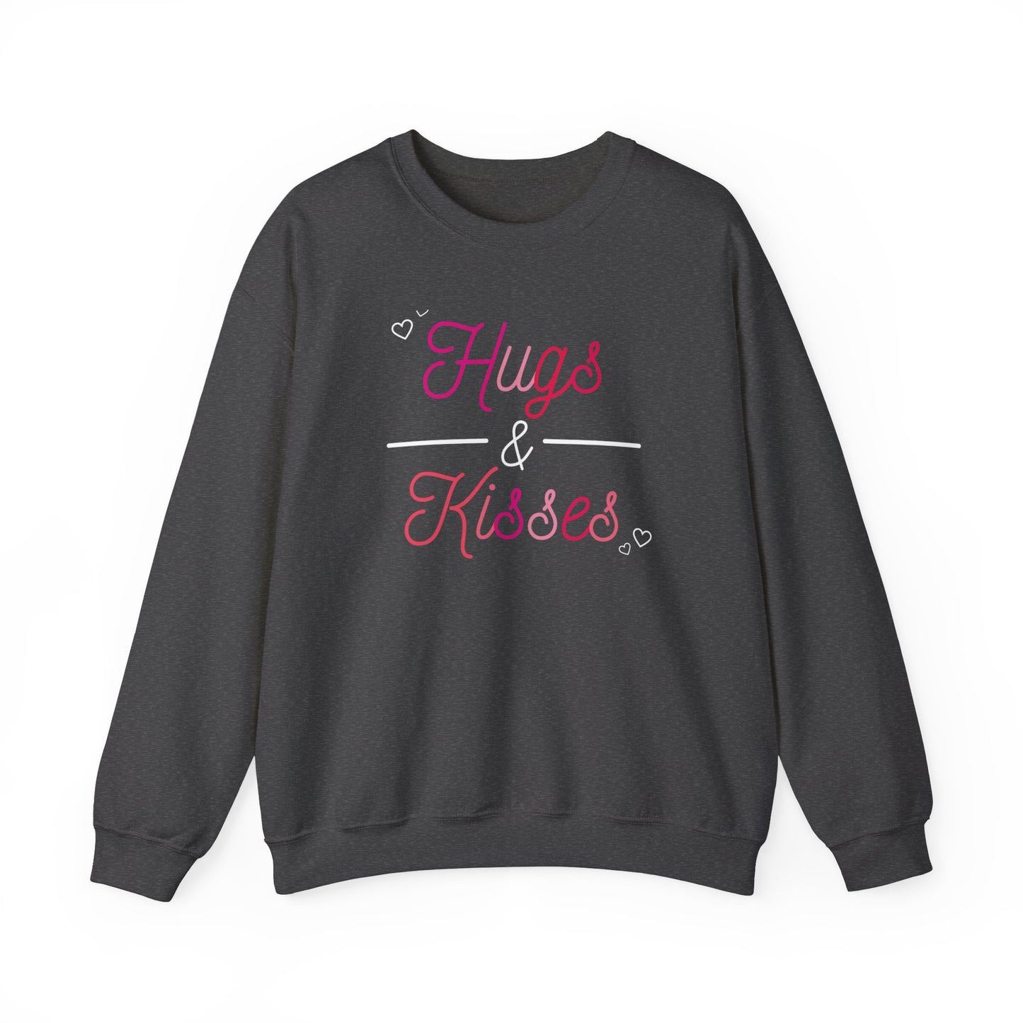 Festive Threads | Valentine's Hugs & Kisses Unisex Heavy Blend™ Crewneck Sweatshirt