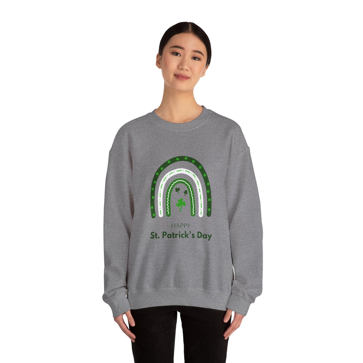 Festive Threads | St. Patrick's Day Rainbow Unisex Heavy Blend™ Crewneck Sweatshirt