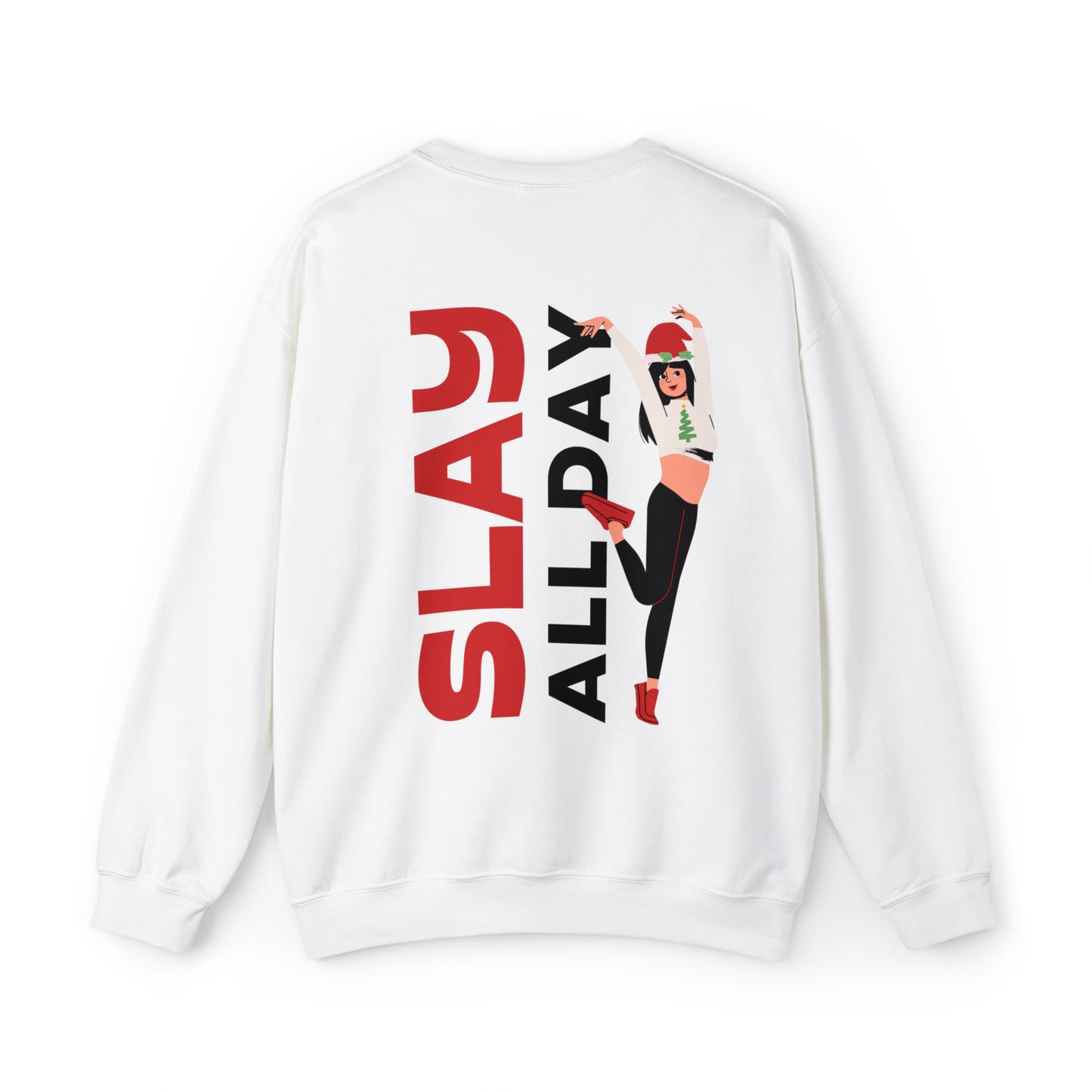 Festive Threads | Christmas Slay All Day Unisex Heavy Blend™ Crewneck Sweatshirt