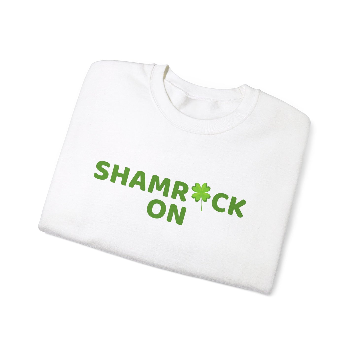 Festive Threads | St. Patrick's Day Shamrock's On Unisex Heavy Blend™ Crewneck Sweatshirt