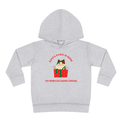 Festive Threads | Christmas Santa Paws Toddler Pullover Fleece Hoodie