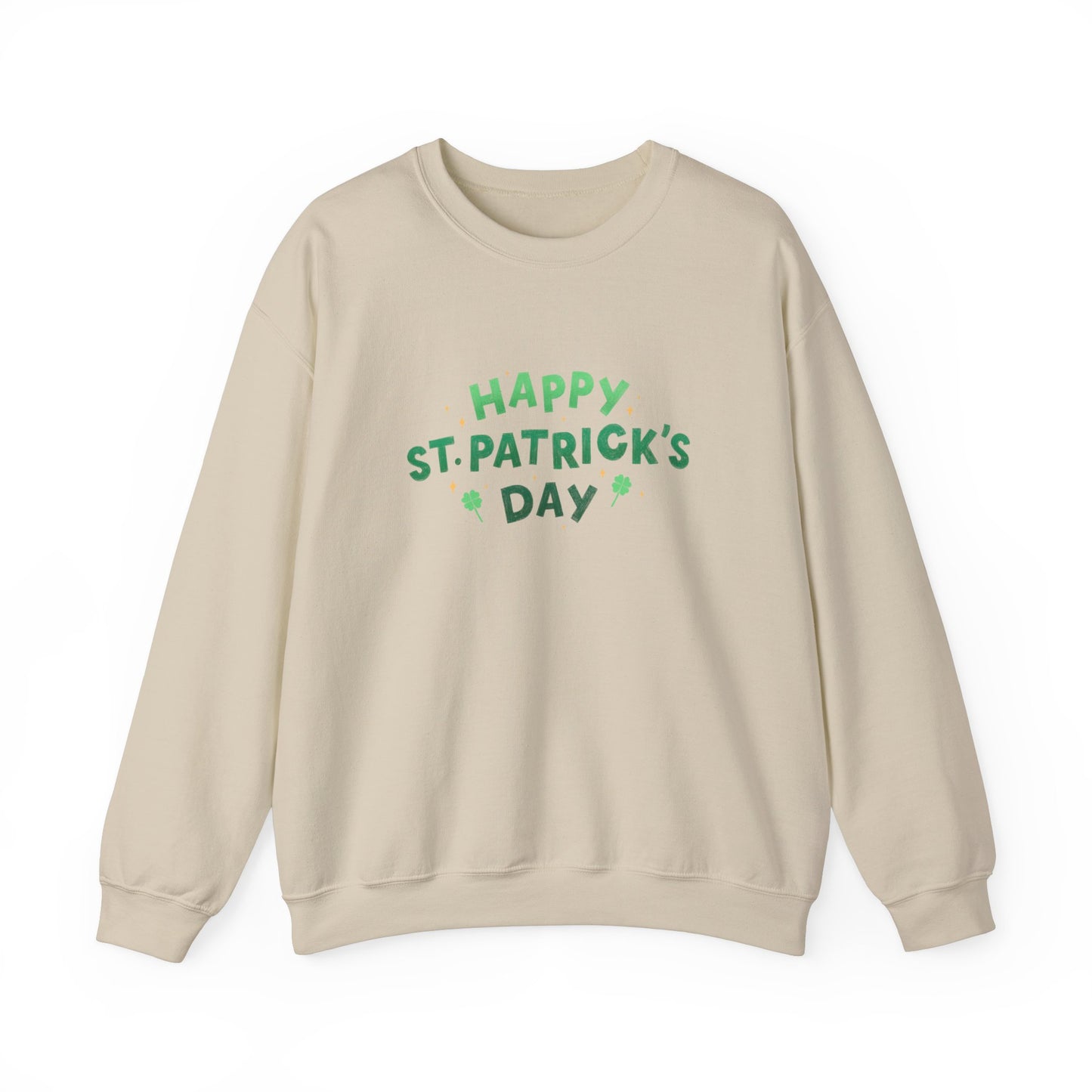 Festive Threads | St. Patrick's Day | Happy St. Patrick's Day Unisex Heavy Blend™ Crewneck Sweatshirt