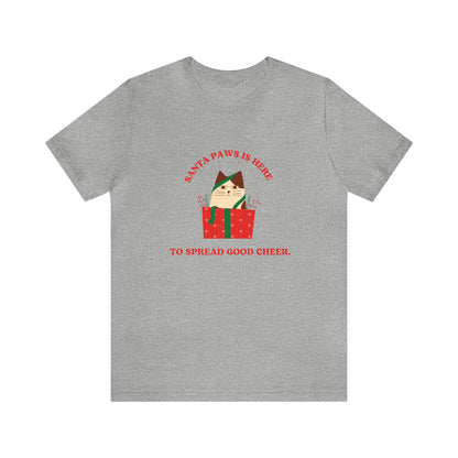 Festive Threads | Christmas Santa Paws Unisex Jersey Short Sleeve Tee