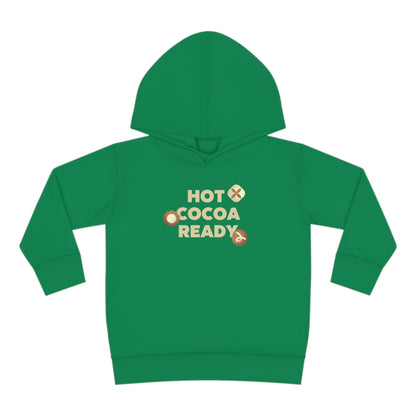 Festive Threads | Christmas Hot Cocoa Ready Toddler Pullover Fleece Hoodie