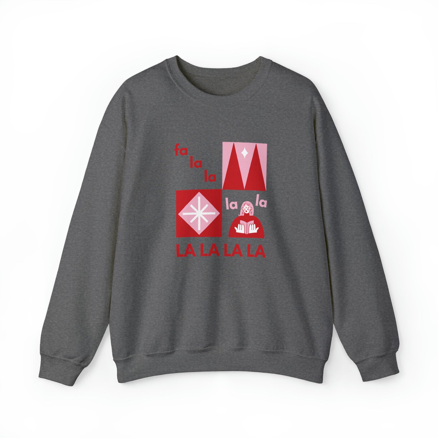 Festive Threads | Christmas Fa La La Unisex Heavy Blend™ Crewneck Sweatshirt