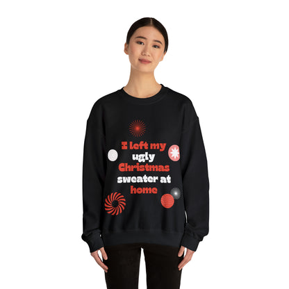 Festive Threads | Christmas Ugly Christmas Sweater Unisex Heavy Blend™ Crewneck Sweatshirt