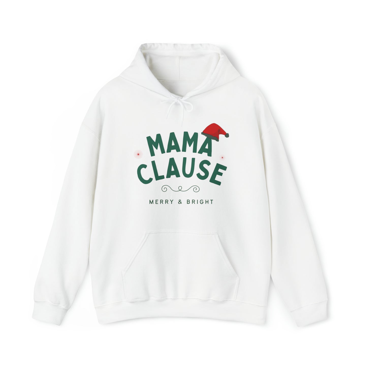 Festive Threads | Christmas Mama Clause Unisex Heavy Blend™ Hooded Sweatshirt