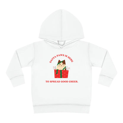 Festive Threads | Christmas Santa Paws Toddler Pullover Fleece Hoodie