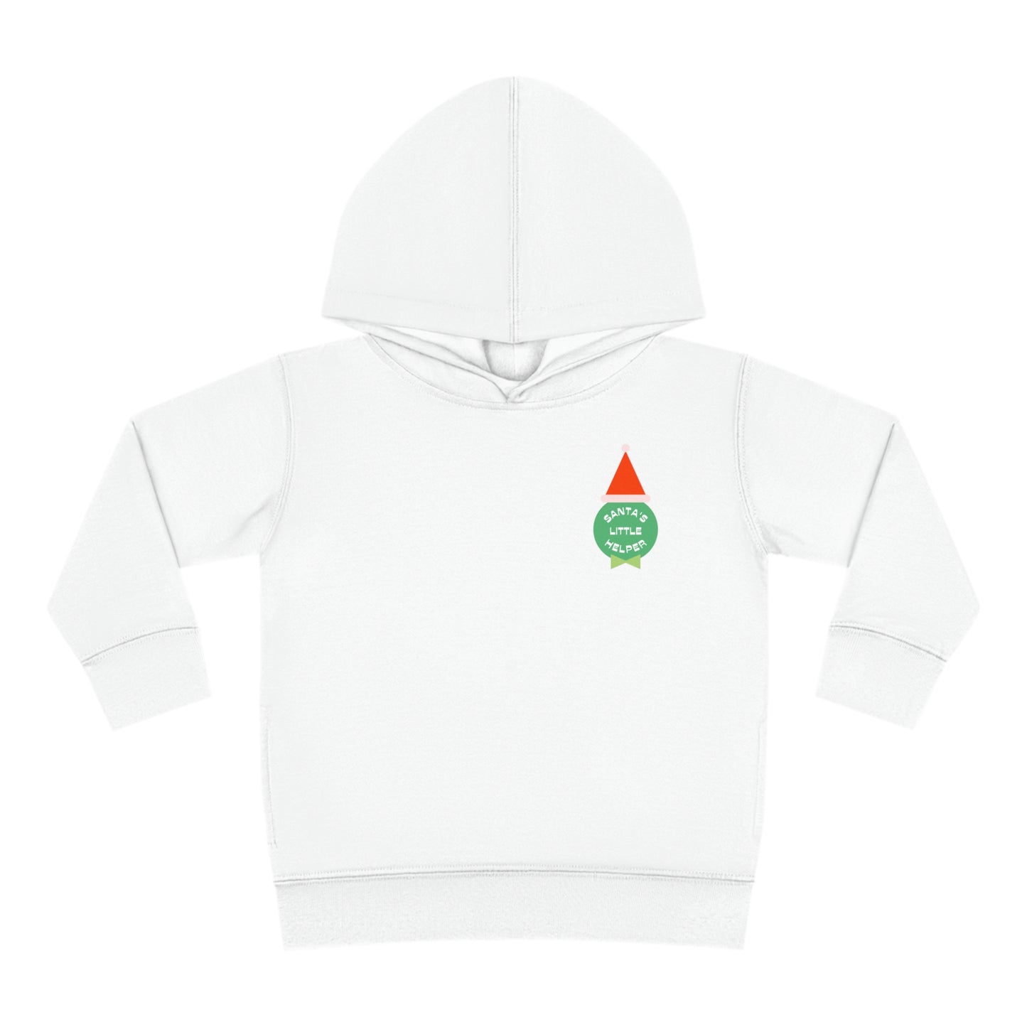 Festive Threads | Christmas Santa's Helper Toddler Pullover Fleece Hoodie