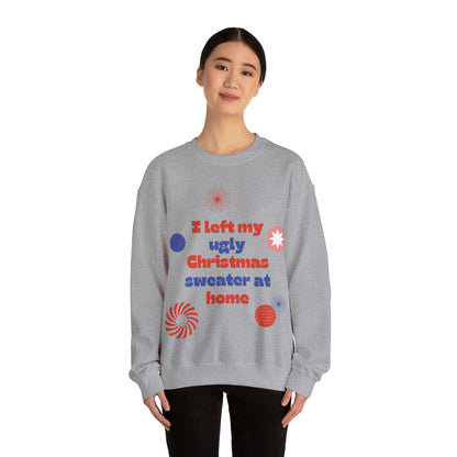 Festive Threads | Christmas Ugly Christmas Sweater Unisex Heavy Blend™ Crewneck Sweatshirt