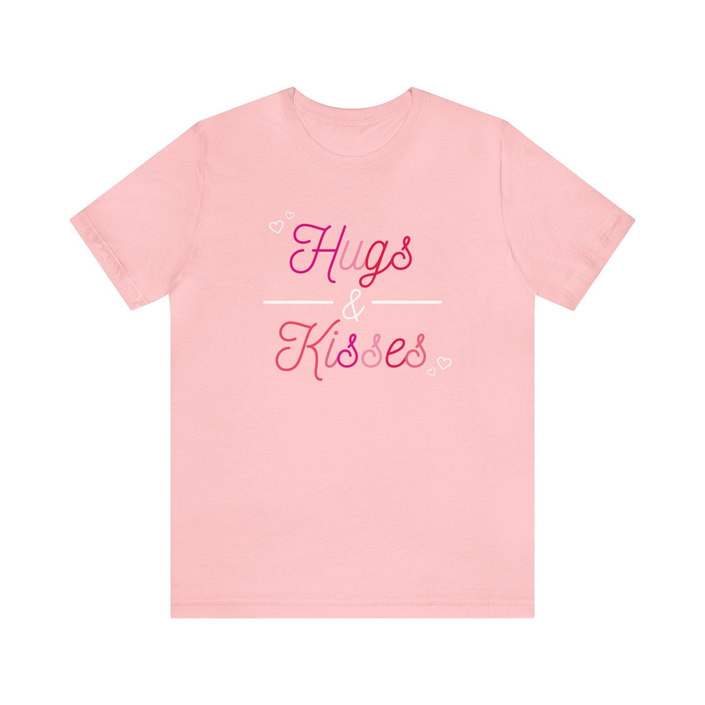 Festive Threads | Valentine's Hugs & Kisses Unisex Jersey Short Sleeve Tee