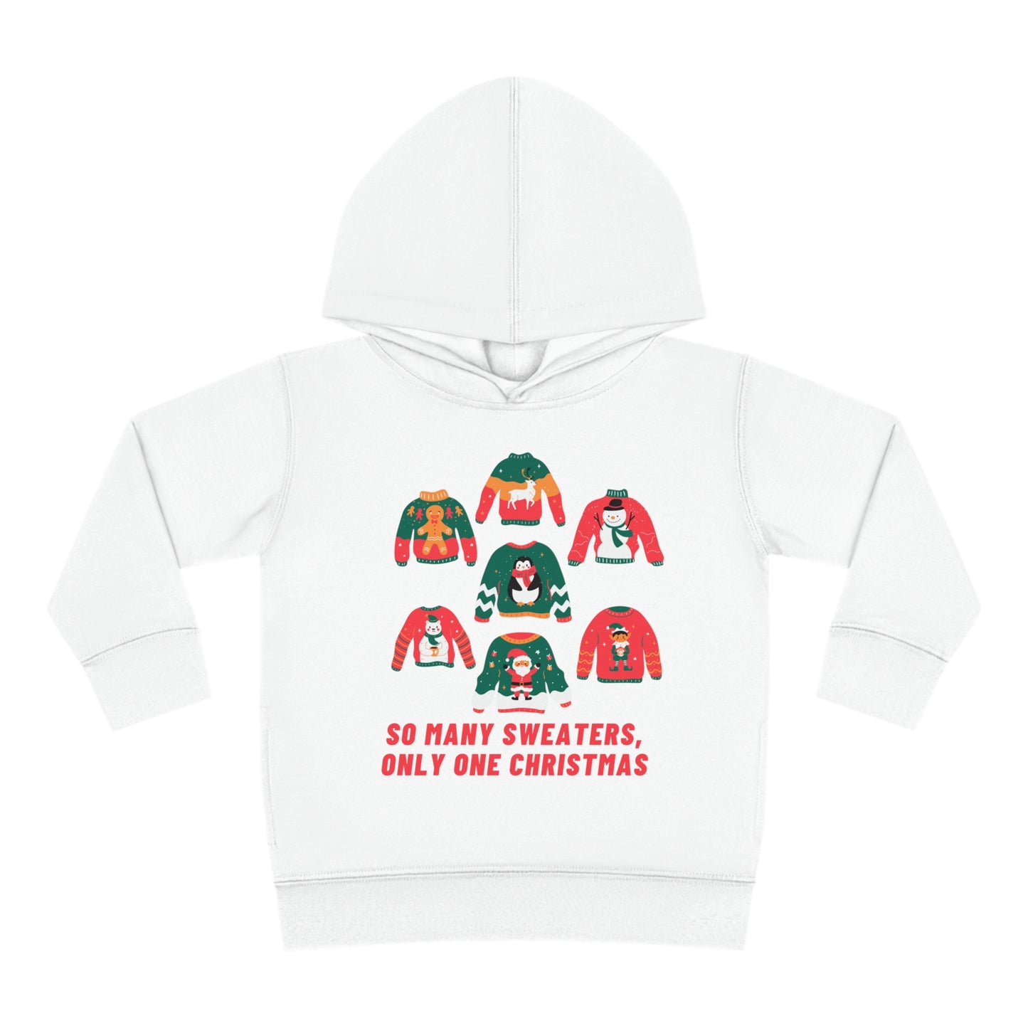 Festive Threads | Christmas So Many Sweaters Toddler Pullover Fleece Hoodie