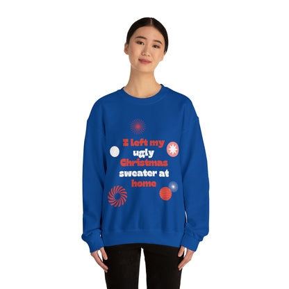 Festive Threads | Christmas Ugly Christmas Sweater Unisex Heavy Blend™ Crewneck Sweatshirt