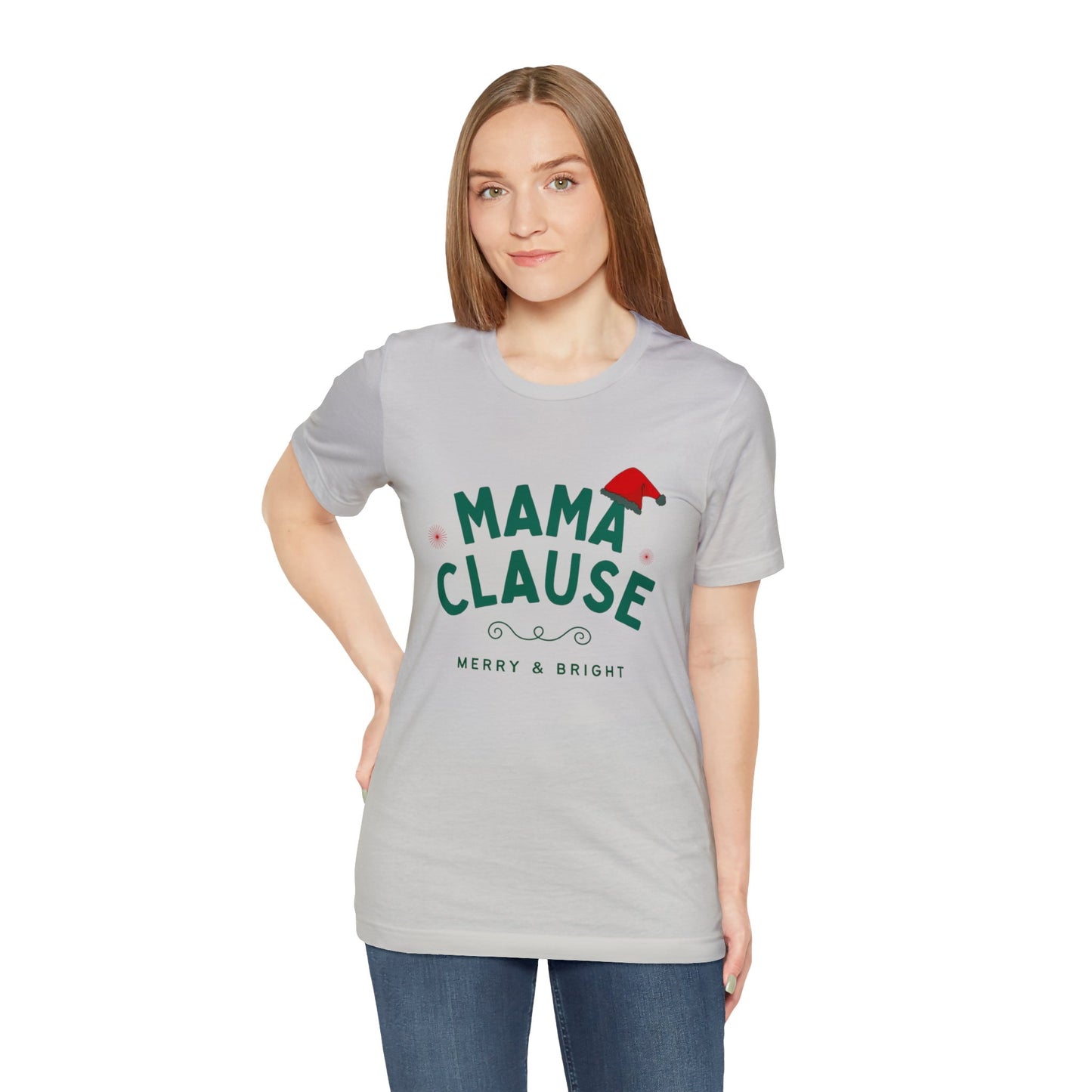 Festive Threads | Christmas Mama Clause Unisex Jersey Short Sleeve Tee 🎅