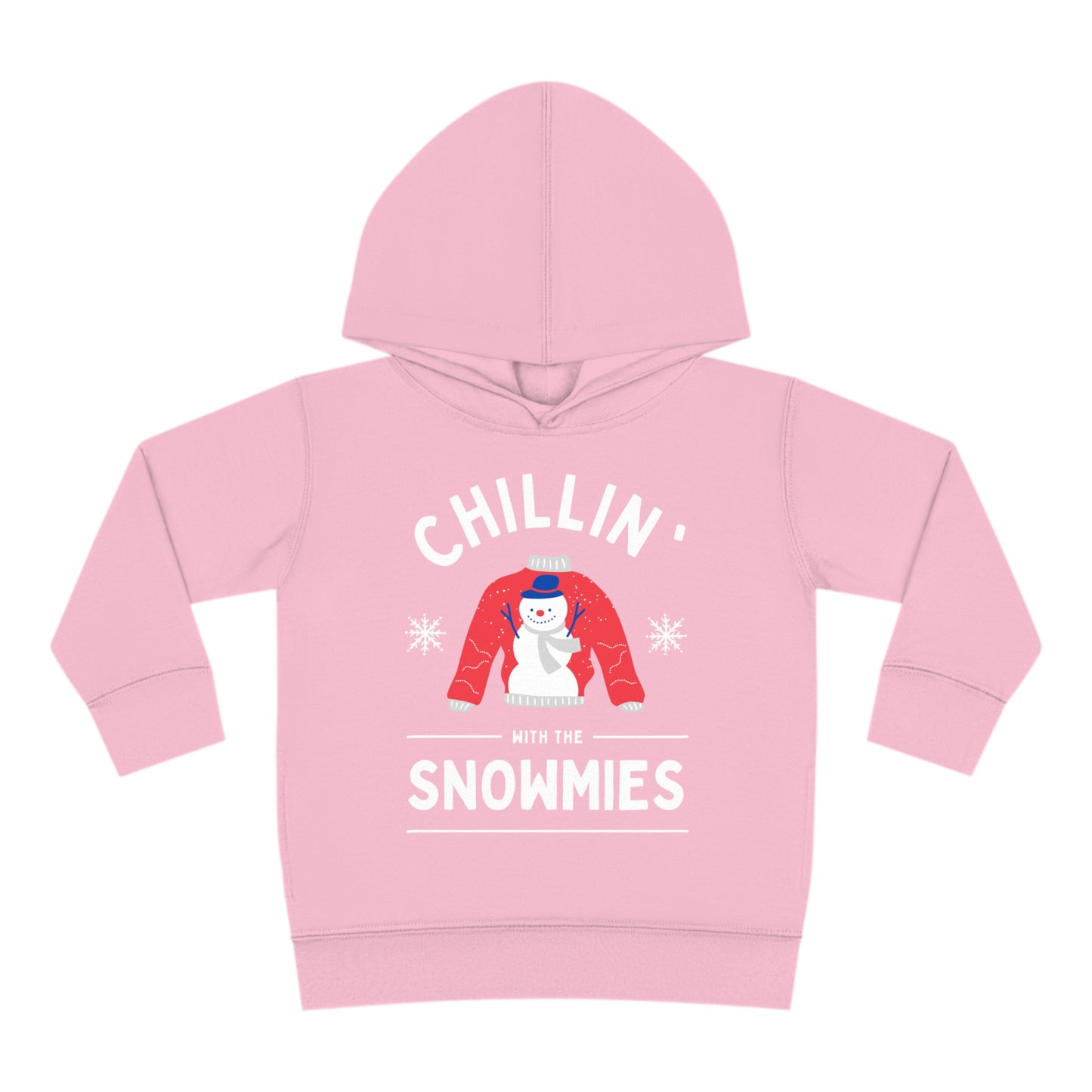 Festive Threads | Christmas Chillin With The Snowmies Toddler Pullover Fleece Hoodie