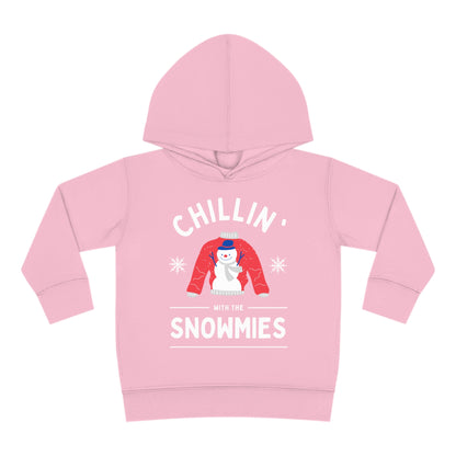 Festive Threads | Christmas Chillin With The Snowmies Toddler Pullover Fleece Hoodie