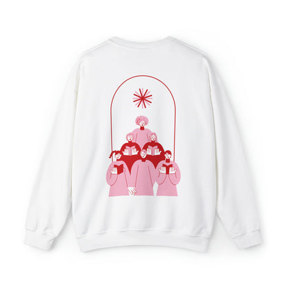 Festive Threads | Christmas Fa La La Unisex Heavy Blend™ Crewneck Sweatshirt