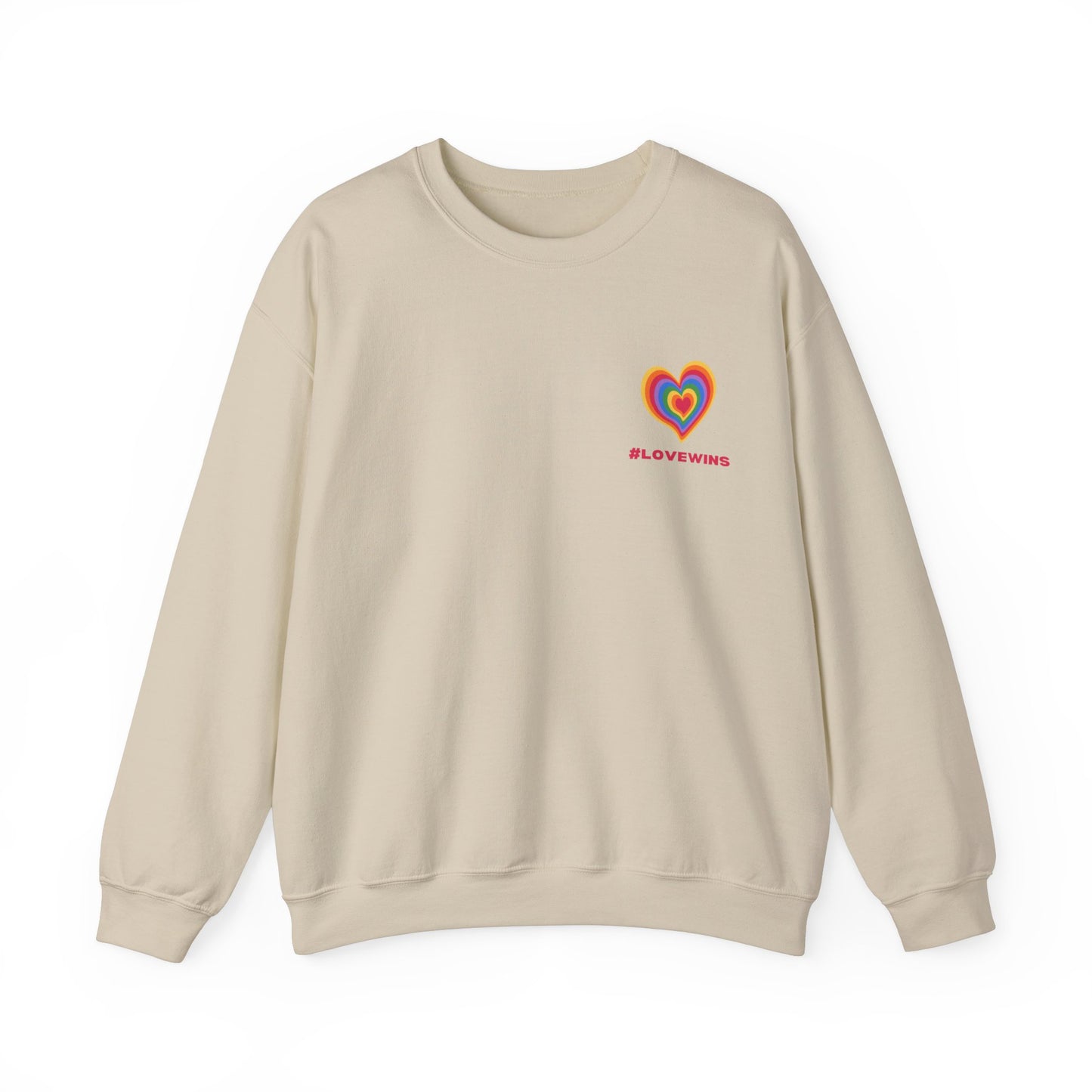 Festive Threads | Valentine's Love Wins Unisex Heavy Blend™ Crewneck Sweatshirt